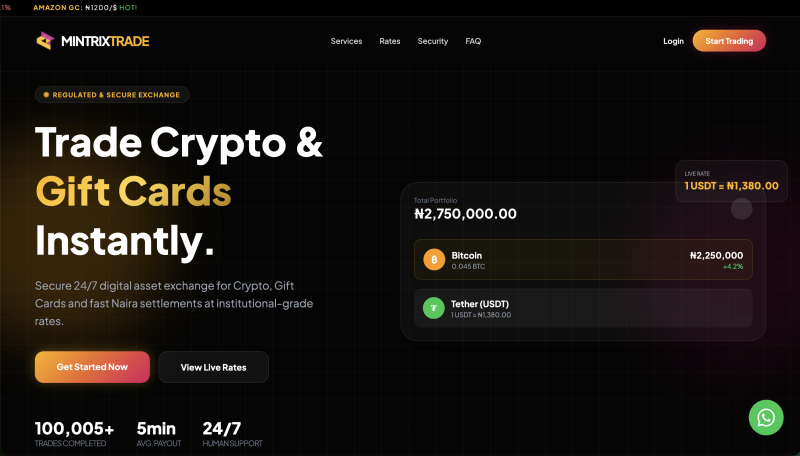 Crypto trading Platform Web Application Development
